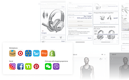 Examples of marketplaces and conversational commerce used in competitive analysis